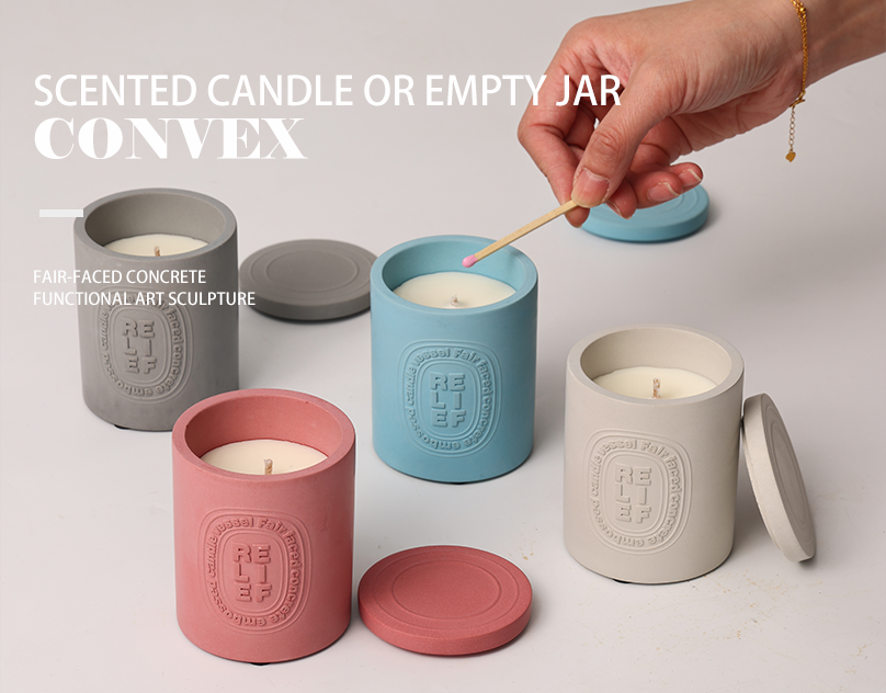 scented candle or jar convex