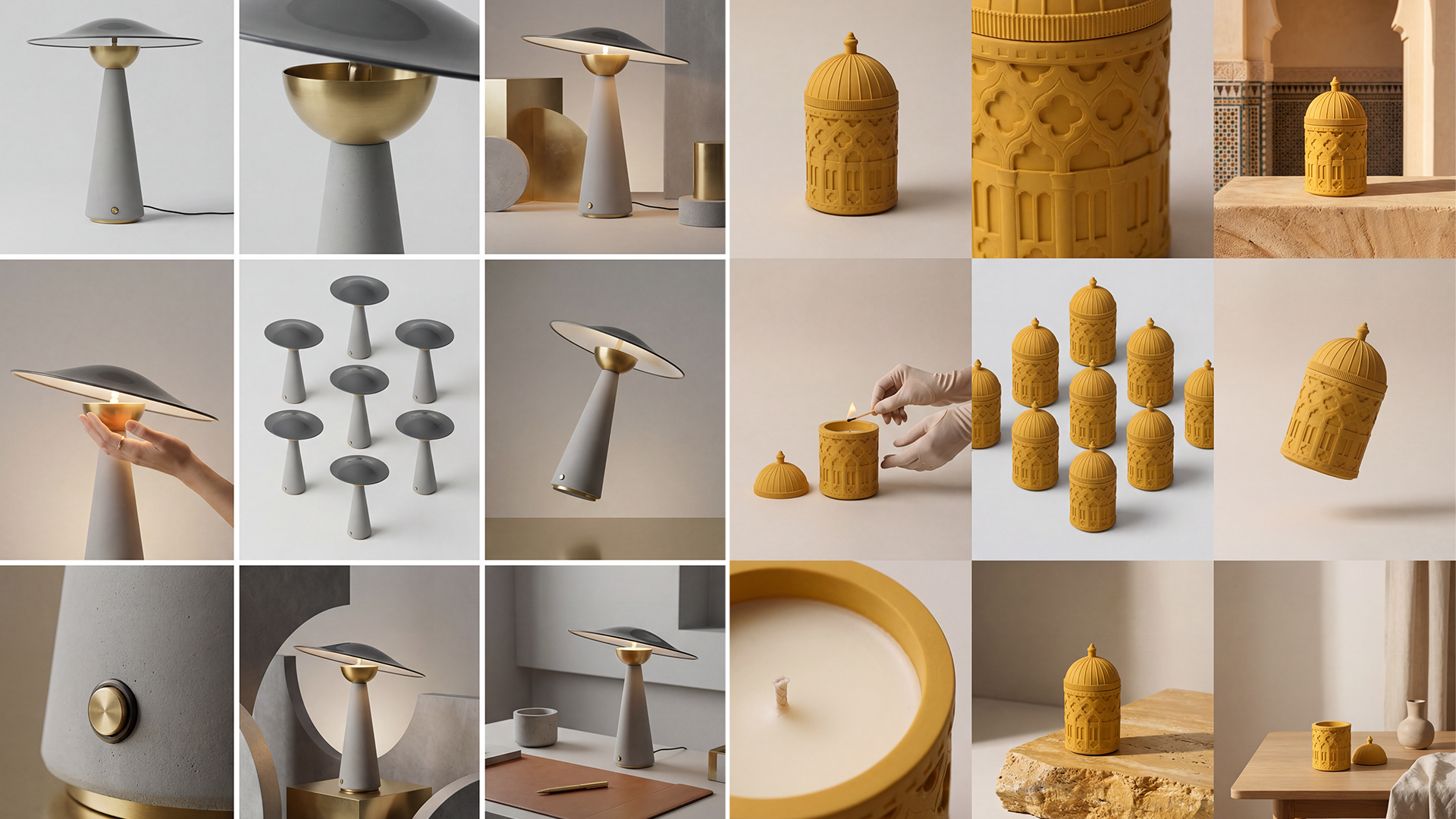 Breakdown of Jue One fair-faced concrete product categories for full home scene applications