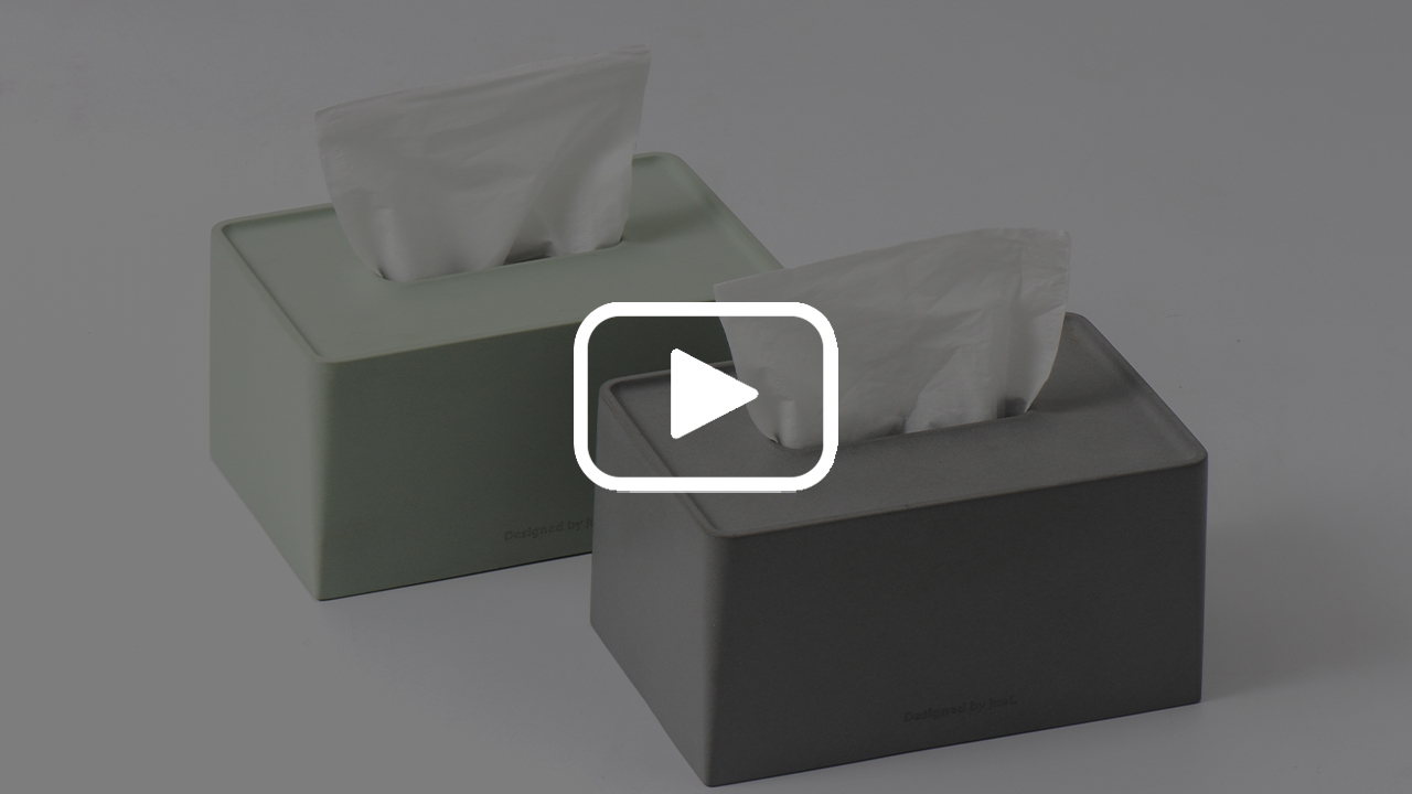 Minimalist Rectangular Concrete Tissue Box