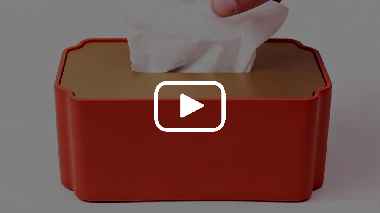 Chinese style retro concrete tissue box RECTANGULAR