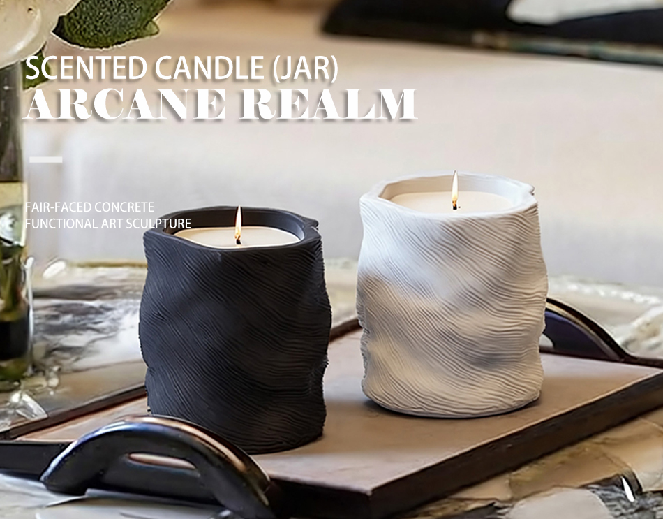 concrete candle holder arcane realm