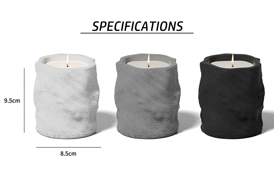 concrete candle holder arcane realm