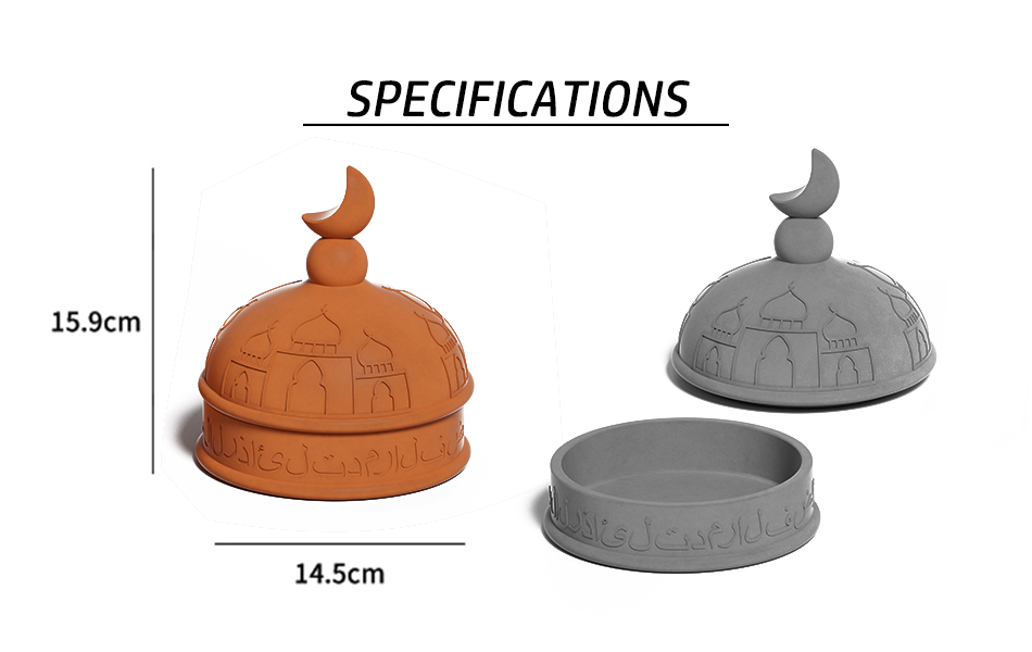 concrete candle holder dome