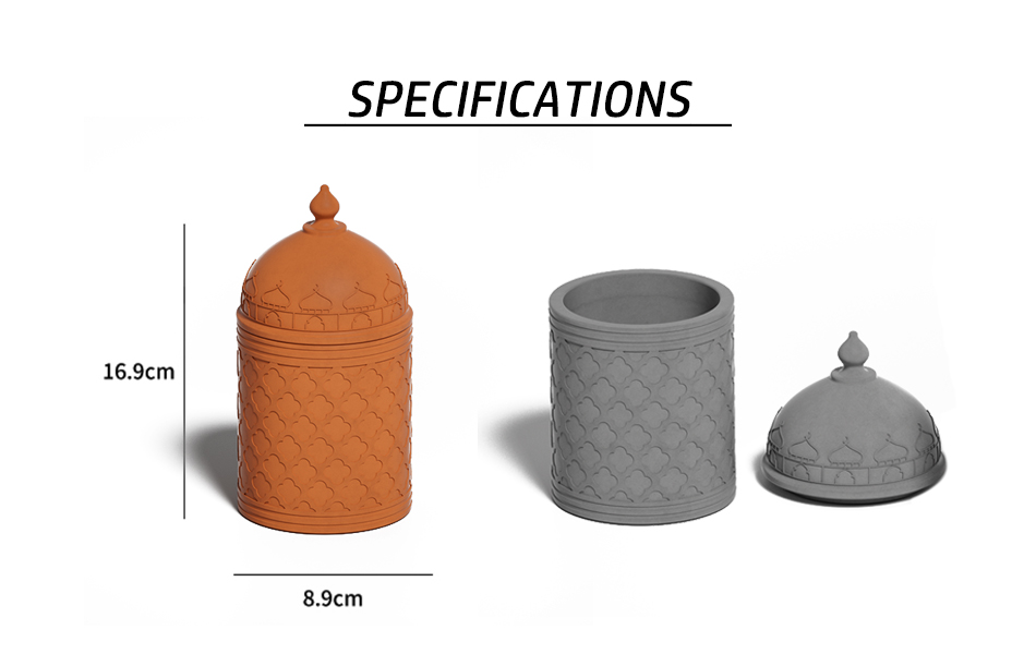 concrete candle holder lattice