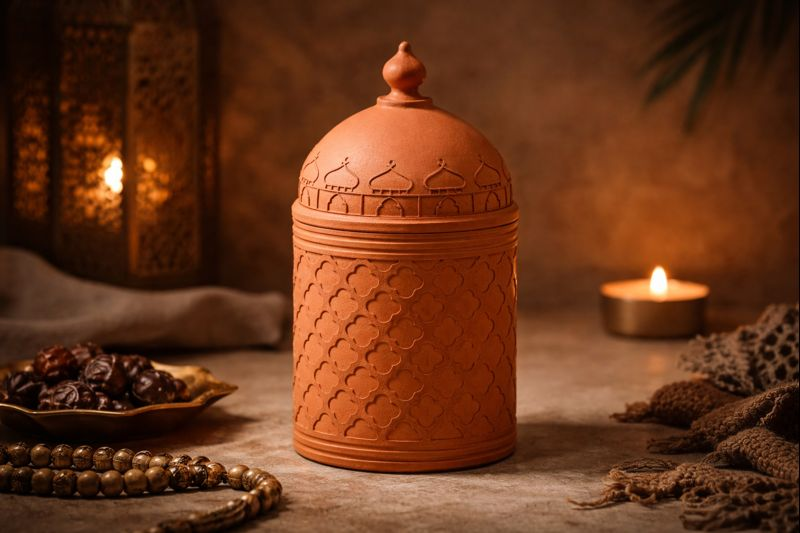 concrete candle holder lattic