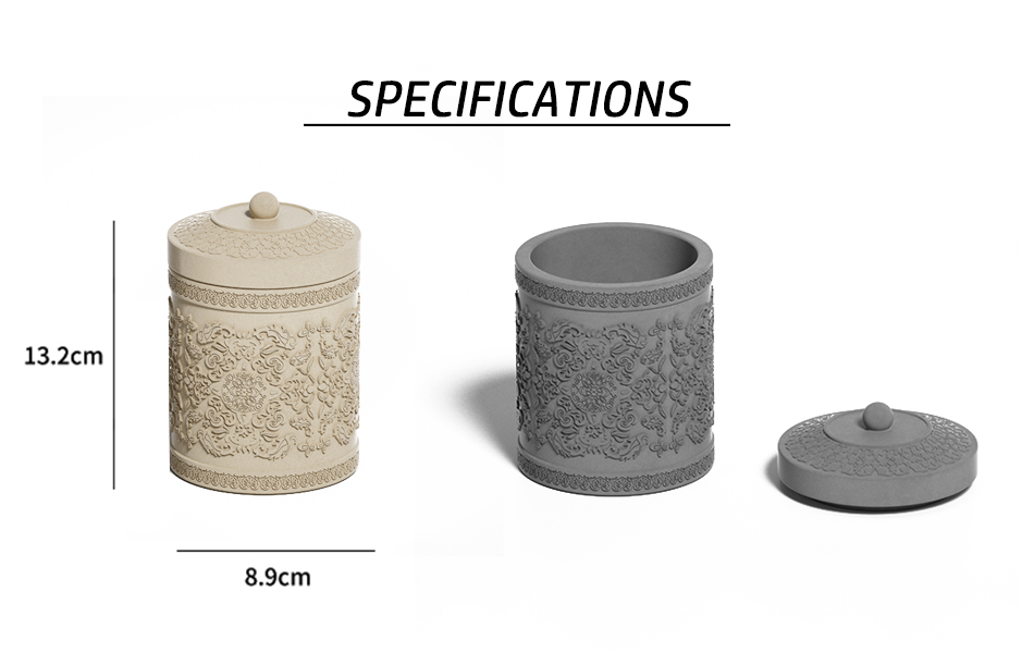 concrete candle holder safa