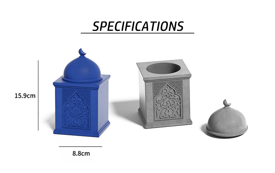 concrete candle holder siraj