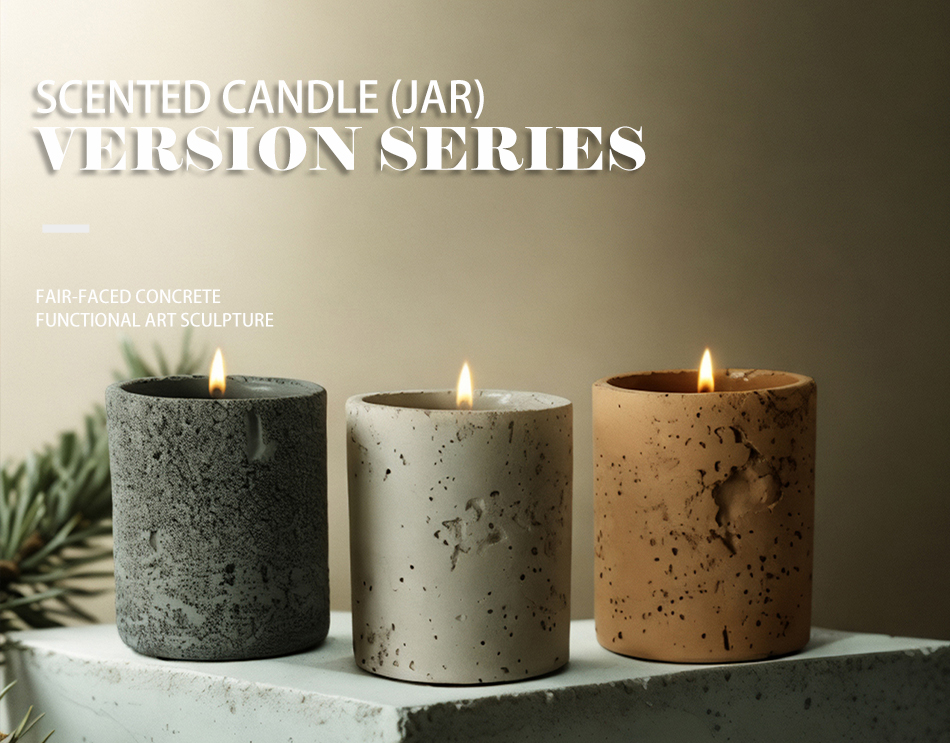 concrete candle holder version