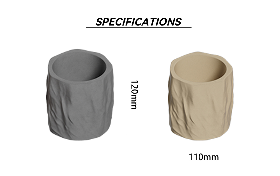 Concrete Garden Pots tree impression