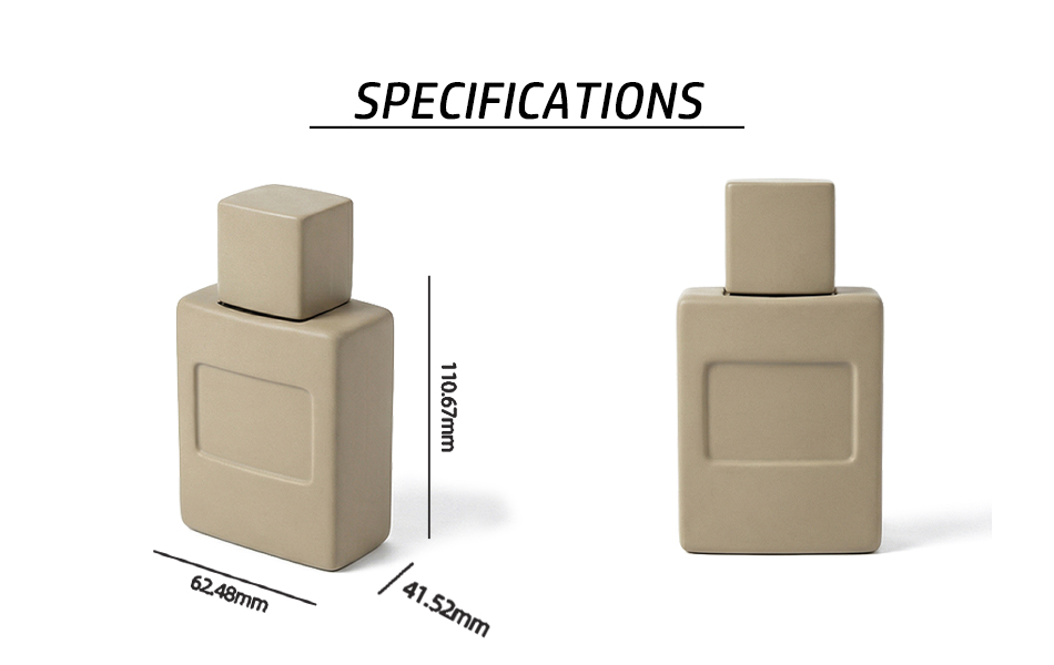 Design light color concrete perfume bottle accessories size supports customized logo