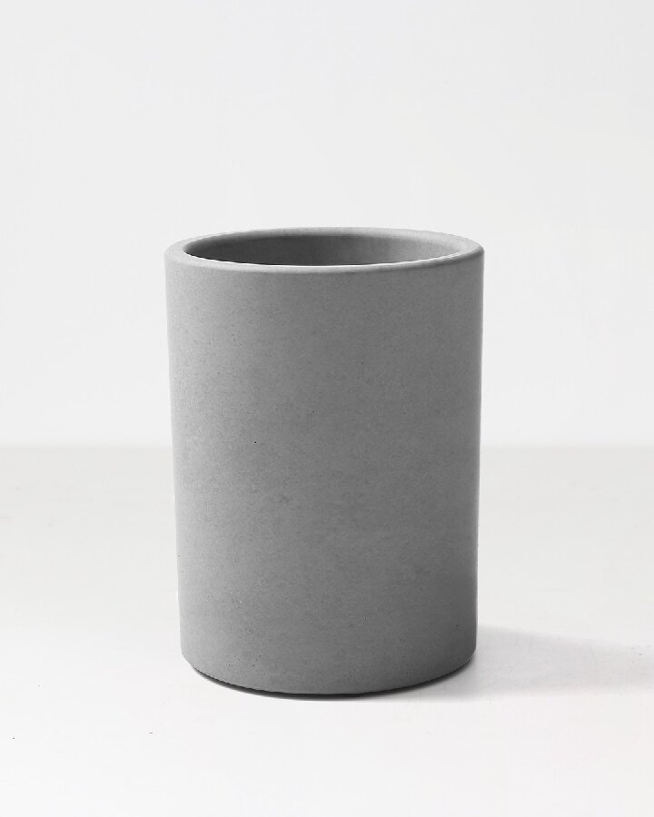 concrete flower pots big cylinder