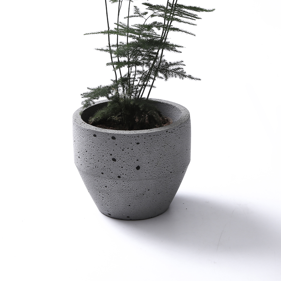 Gypsum concrete flower pots