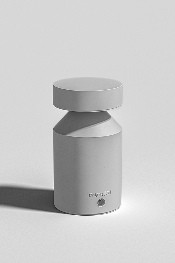 concrete night lamp beacon off
