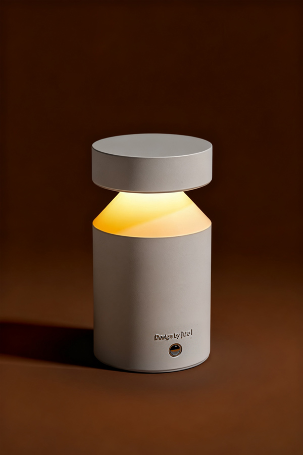 concrete night lamp beacon on