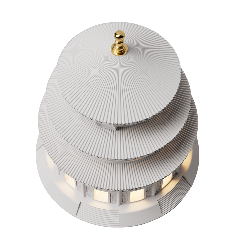 Gypsum concrete Chinese wind lamp