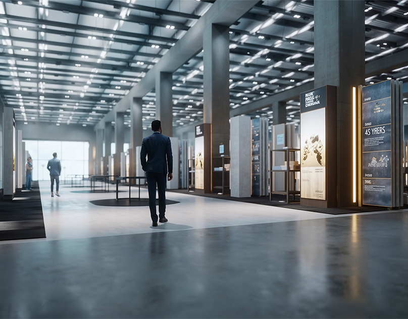 New international minimalist office concept drawing, made of precast concrete, from Beijing Yugou Group